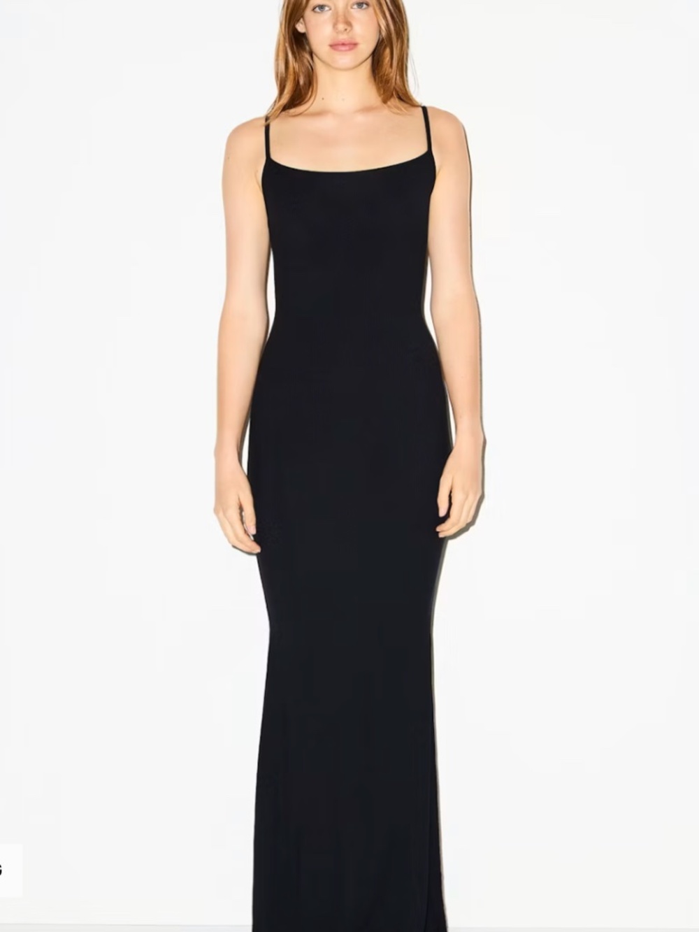 SKIMS - Soft Lounge Long Slip Dress - Onyx - Size Medium